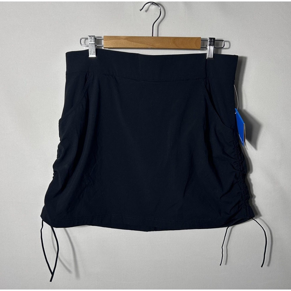 Columbia Skort Womens L Black Omni-Shade Omni-Shield UPF 50 Built In Shorts